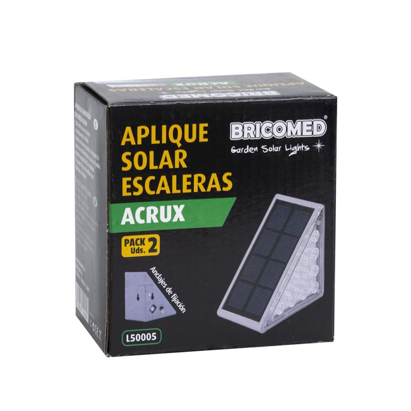 APLIQUE SOLAR ESCALERAS "ACRUX" - Imagen 3